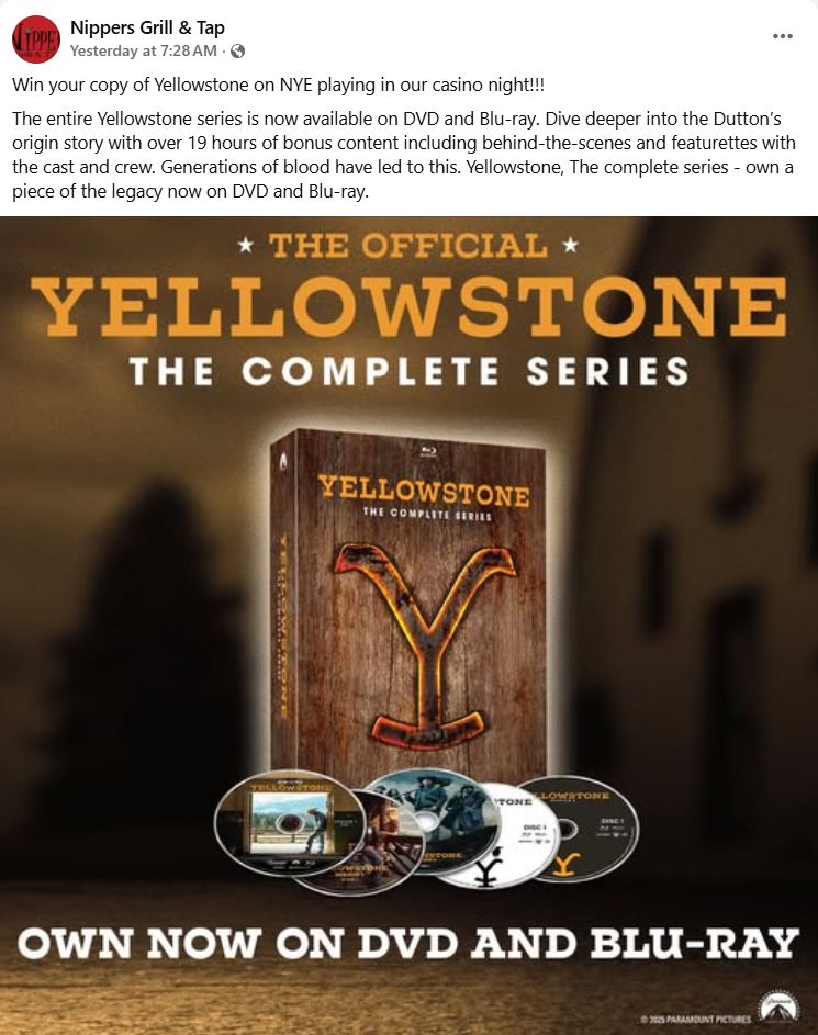 Nippers Grill & Tap - Facebook Post